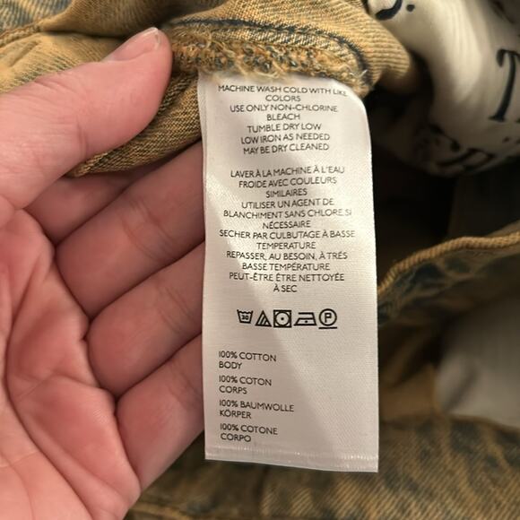 NWT Free People Boomerang hi rise long sandblast worn look denim shorts - Picture 11 of 13